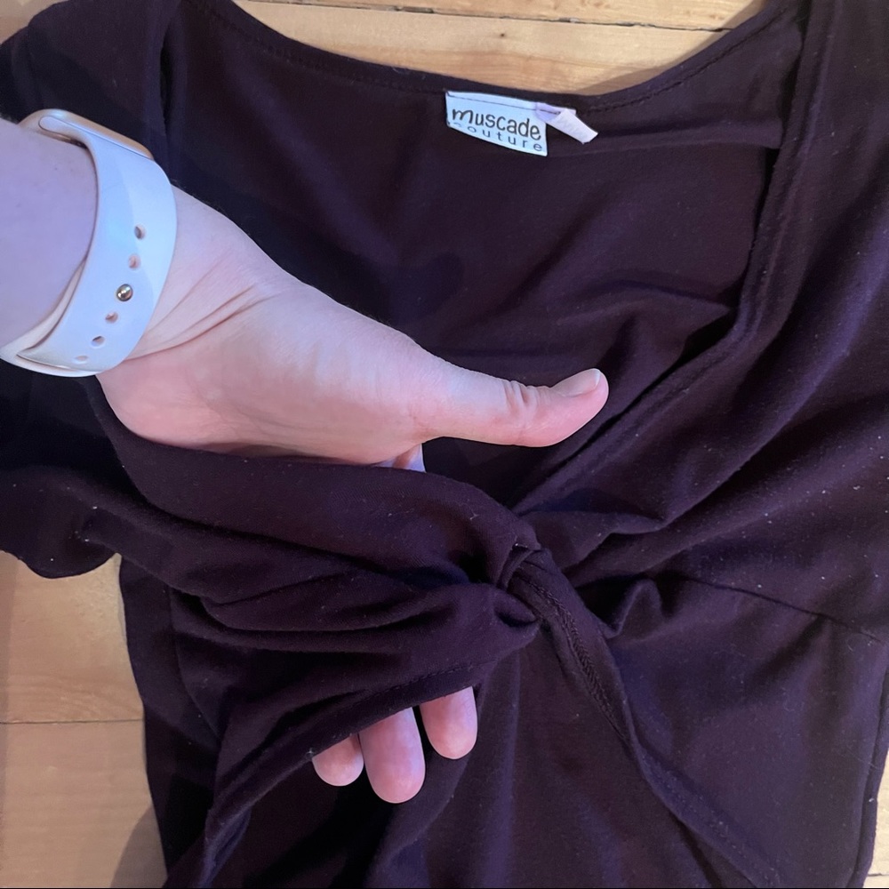 ✨HP✨MUSCADE COUTURE maternity & nursing. (M) - violet. 🇨🇦⚜️ - Picture 5 of 11